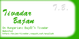 tivadar bajan business card